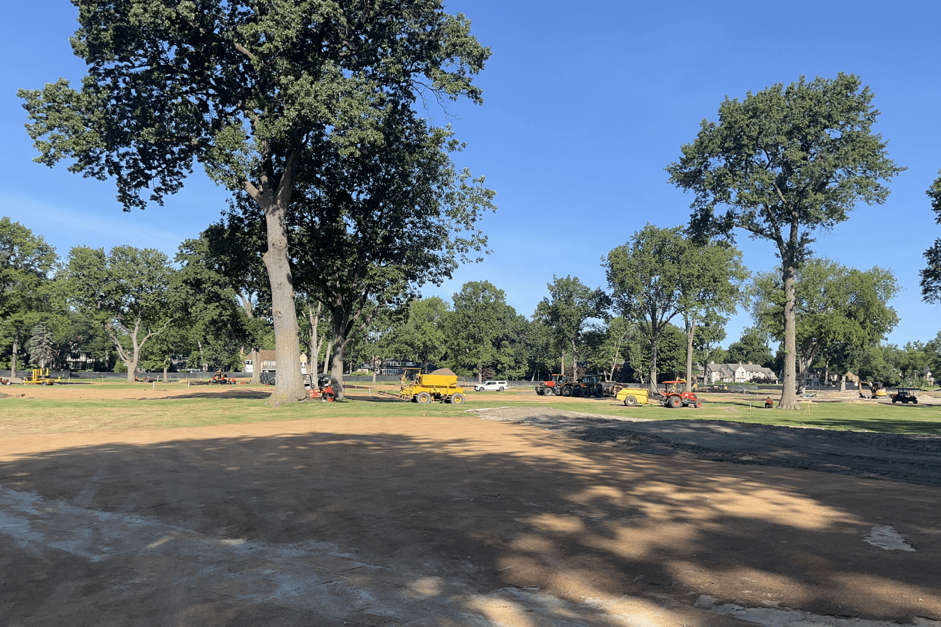 Detroit golf course under renovation.